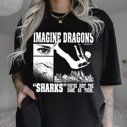 Vintage Sharks Imagine Dragons Shirt, Sharks Imagine Dragons Shirt, Imagine Dragons Mercury Tour 2023 Shirt