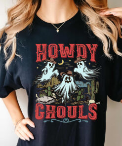 Howdy Ghouls Tshirt, Ghost Shirt, Halloween Shirt