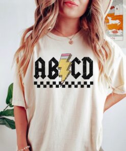 Abcd Teacher Shirt,Kindergarten Teacher Shirt,Back To School Shirt,Elementary School Shirt,Teacher Shirt