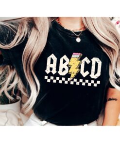 Abcd Teacher Shirt,Kindergarten Teacher Shirt,Back To School Shirt,Elementary School Shirt,Teacher Shirt