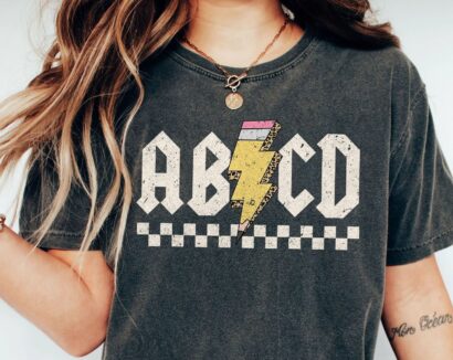 Abcd Teacher Shirt,Kindergarten Teacher Shirt,Back To School Shirt,Elementary School Shirt,Teacher Shirt