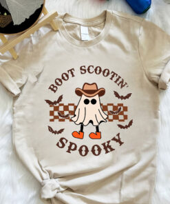 Boot Scootin Spooky T-Shirt, Cowboy Ghost Sweatshirt