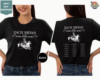 Zach Bryan Burn burn burn Tour 2023 Shirt, Zach Bryan Concert Shirt, Zach Bryan 2023 Country Music shirt