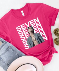 Jungkook Photo Shirt,Jungkook Seven Single Shirt,Jungkook Seven Album Shirt,Jungkook Lover Shirt,Army Concert Shirt