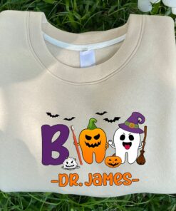 Personalized Dental Squad Shirt Sweatshirt, Halloween Tooth Gift Shirt