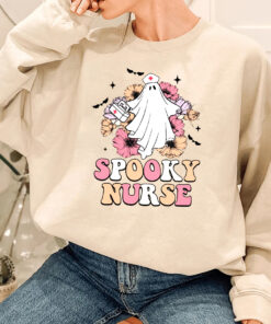 Spooky Nurse Shirt Sweatshirt, Halloween Nurse Shirt