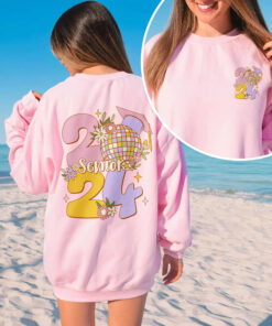 Retro Senior 2024 Sweatshirt, Class Of 2024 Sweatshirt, 2024 Graduate Shirt