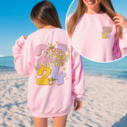 Retro Senior 2024 Sweatshirt, Class Of 2024 Sweatshirt, 2024 Graduate Shirt