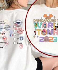 Drink Around The World Epcot Shirt, Epcot World Tour 2023 Shirt