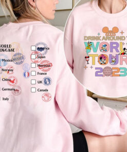 Drink Around The World Epcot Shirt, Epcot World Tour 2023 Shirt