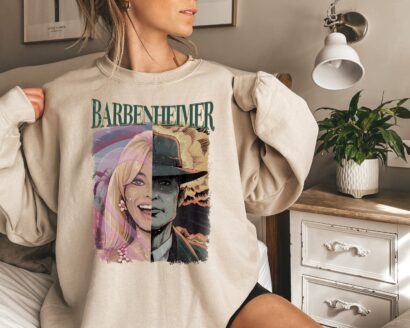 Barbenheimer Shirt,Barbie and Oppenheimer Shirt,Science and Fashion Lover Pink Shirt,Margot Robbie Cillian Murphy