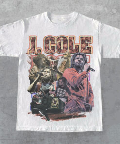 J Cole Vintage Style Bootleg T-Shirt, J Cole Rap Tee