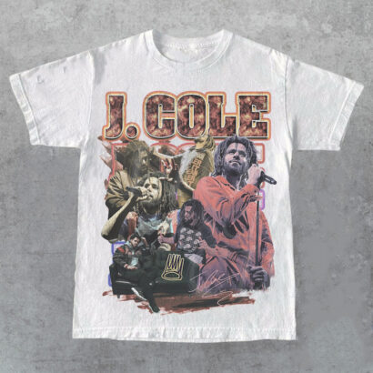 J Cole Vintage Style Bootleg T-Shirt, J Cole Rap Tee