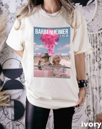 Barbenheimer T-Shirt, Barbie Oppenheimer Tee, Barbie Movie Inspired Shirt