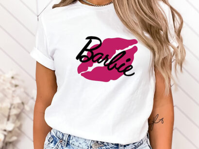 Barbie kiss Shirt,Barbie Girl Shirt, 2023 Barbie Movie Shirt, Doll Baby Girl Shirt