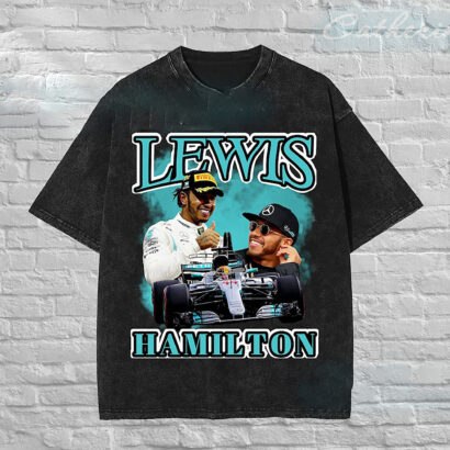 Lewis Hamilton TShirt, Lewis Hamilton F1 Racing Team Mercedes shirt