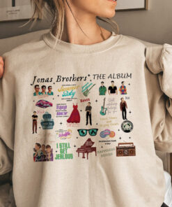 Retro Jonas Brothers Shirt, Nick Joe Kevin Jonas Tshirt, Retro Five Albums One Night Tour Shirt, Jonas tour Retro 90's Sweater, the album
