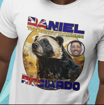 Daniel Ricciardo Honey Badger shirt, F1 Daniel Ricciardo shirt, F1 shirt, Ricciardo shirt, F1 formula 1 Grand Prix shirt