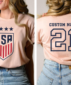 Custom USA Womens Soccer Logo Shirts World Cup Usa Shirt, American Shirt, USA National Soccer Team shirt