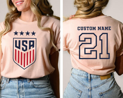 Custom USA Womens Soccer Logo Shirts World Cup Usa Shirt, American Shirt, USA National Soccer Team shirt