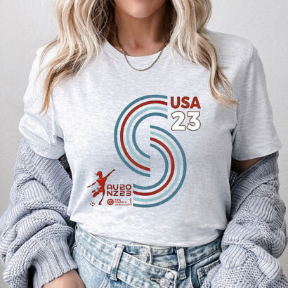 USA Soccer Tshirt, Women's Soccer 2 Side Shirt, USA National Soccer Team shirt