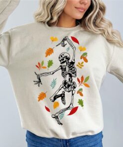 Dancing Skeleton Shirt, Groovy Halloween Shirt