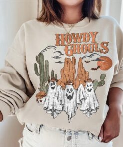 Howdy Ghouls Shirt, Western Halloween Fall Ghosts Shirt