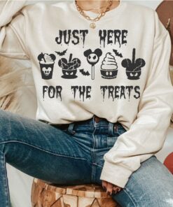 Just Here For The Treats Shirt, Kids Halloween Shirt, Spooky Vibes Shirt