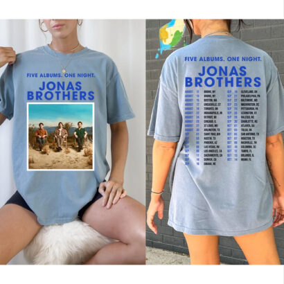 Jonas Brothers World Tour 2023 Shirt, Jonas Brothers Two Sides Shirt