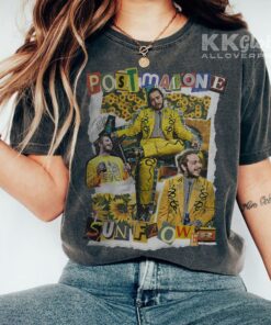 Comfort Color Post Malone Vintage Graphic Tee, Post Malone Merch