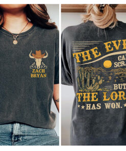 Zach Bryan tour shirt, The Devil Can Scrap But The Lord Has Won Shirt, Zach Bryan Song Lyrics tshirt