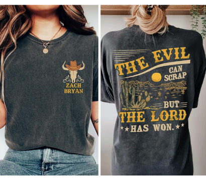 Zach Bryan tour shirt, The Devil Can Scrap But The Lord Has Won Shirt, Zach Bryan Song Lyrics tshirt