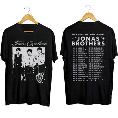 Jonas Brothers tour 2023 TShirt, Jonas Five Albums One Night Tour Shirt, Jonas Brothers 2023 concert Shirt