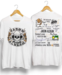 Jason Aldean Cowboys Skull Boots and Hat T-Shirt, Jason Aldean Album Tour 2023 Shirt