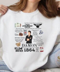 Damon Salvatore famous quotes tshirt, Damon Salvatore tshirt, Hello Brother Sweatshirt