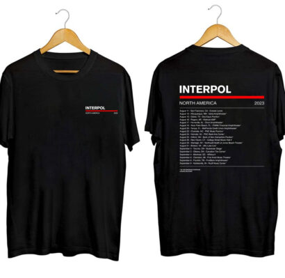 Interpol 2023 Tour Shirt, Interpol Band Shirt, Interpol Rock Band 2023 Tour Shirt