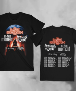 Motionless Band in White in This MoMent Tour 2023 Shirt