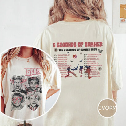 5s Of Summer Show Shirt, Seconds Of Summer Band Shirt, 5sos tshirt, Comfort colors shirt