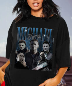 Michael Myers Vintage Graphic TShirt, Halloween Movie Homage TV Shirt, Michael Myers Shirt