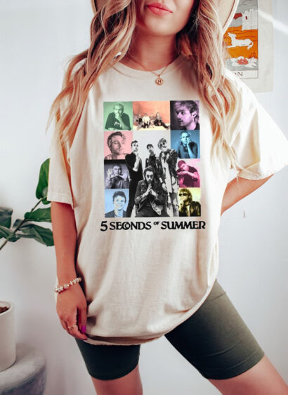 5 seconds of summer tshirt, 5sos shirt, 5sos merch, 5 seconds of summer merch