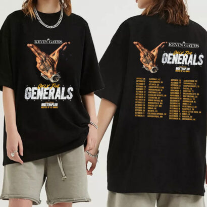 Kevin Gates 2023 tour Shirt, Kevin Gates Only The Generals Tour 2023 Shirt, Kevin Gates Shirt