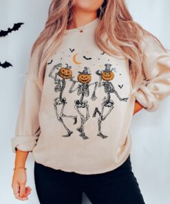 Dancing Skeleton Halloween Sweatshirt