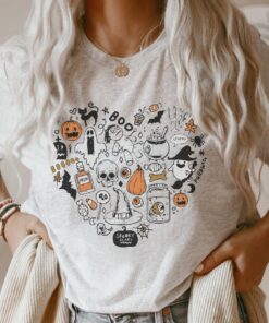 Halloween Doodle Shirt, Cute Halloween Tee