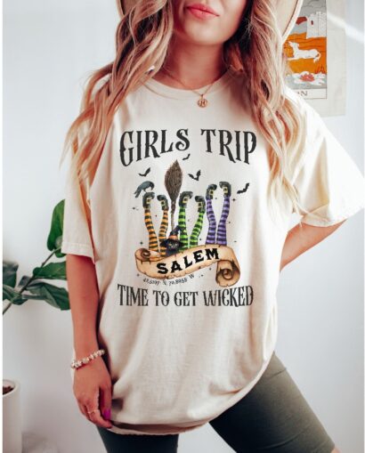 Girls Trip Salem Tshirt, Vintage Halloween Shirt