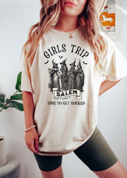 Halloween Shirt, Girls Trip Salem Tshirt, Halloween Witch Shirt