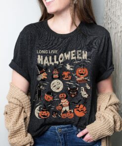 Vintage Halloween Shirt, Spooky Season Pumpkin Shirt