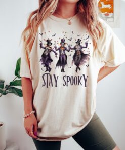 Stay Spooky Tshirt, Dancing Skeletons Halloween Shirt