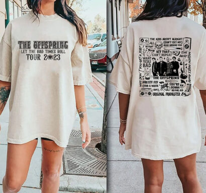 The Offspring tour 2023 Shirt, The Offspring Let The Bad Times Roll Tour Shirt