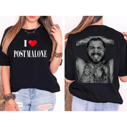 Comfort Colors I Love Post Malone Tshirt, Music Concert 2023 Shirt, Posty Tour 2023 Tee