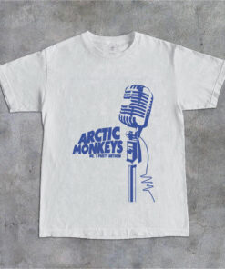 Vintage Graphic Arctic Monkeys Mic T-shirt